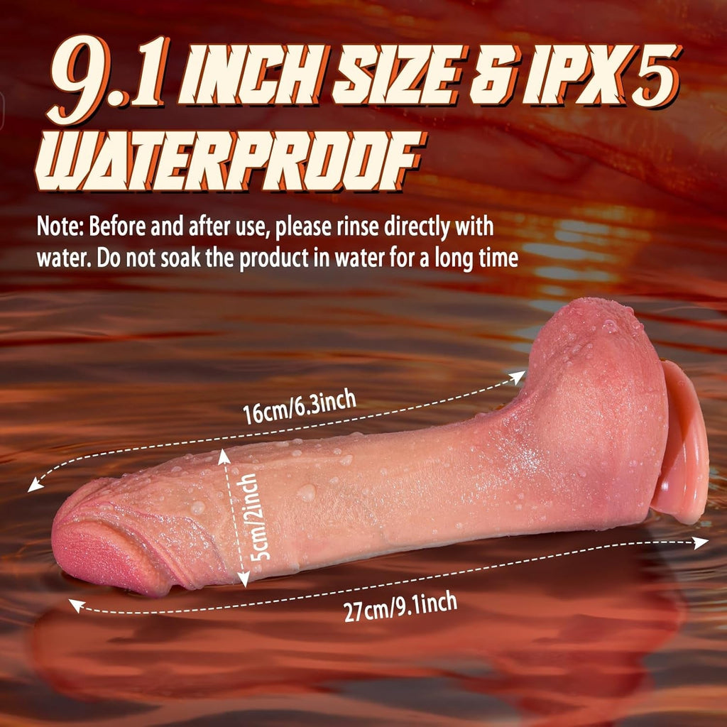 FleshGlide Heated Thrusting Foreskin Dildo