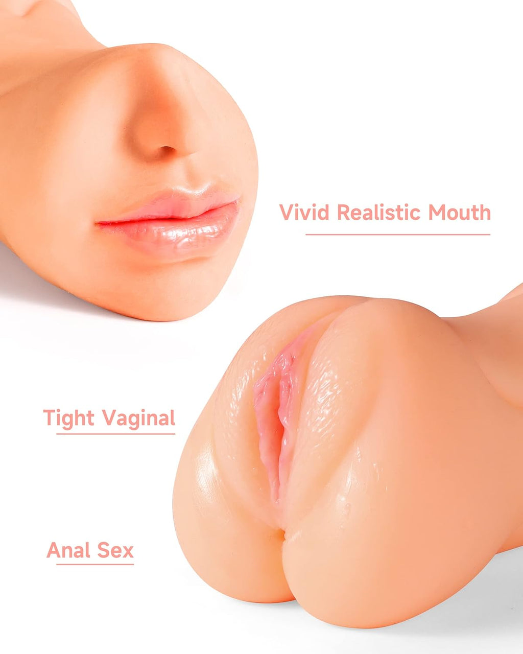 FleshGrip 3-in-1 RealFeel Pocket Pussy Masturbator