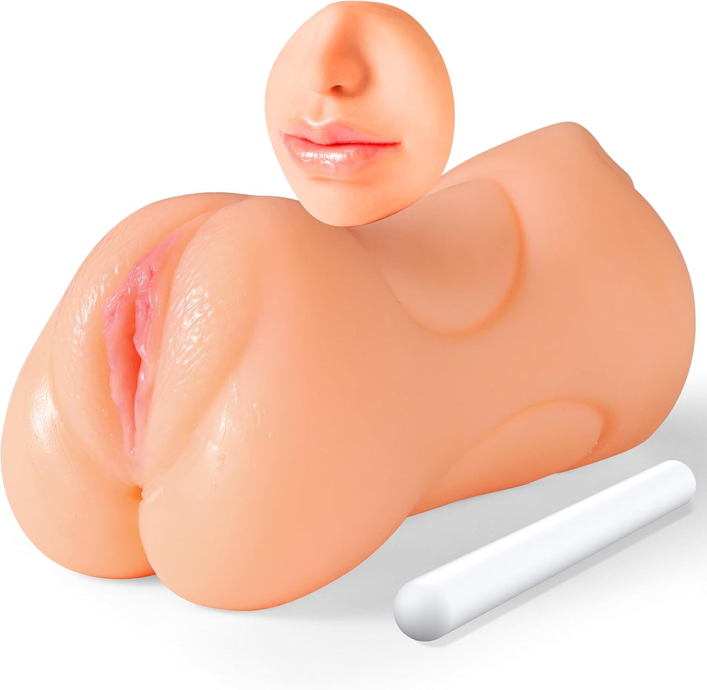 FleshGrip 3-in-1 RealFeel Pocket Pussy Masturbator