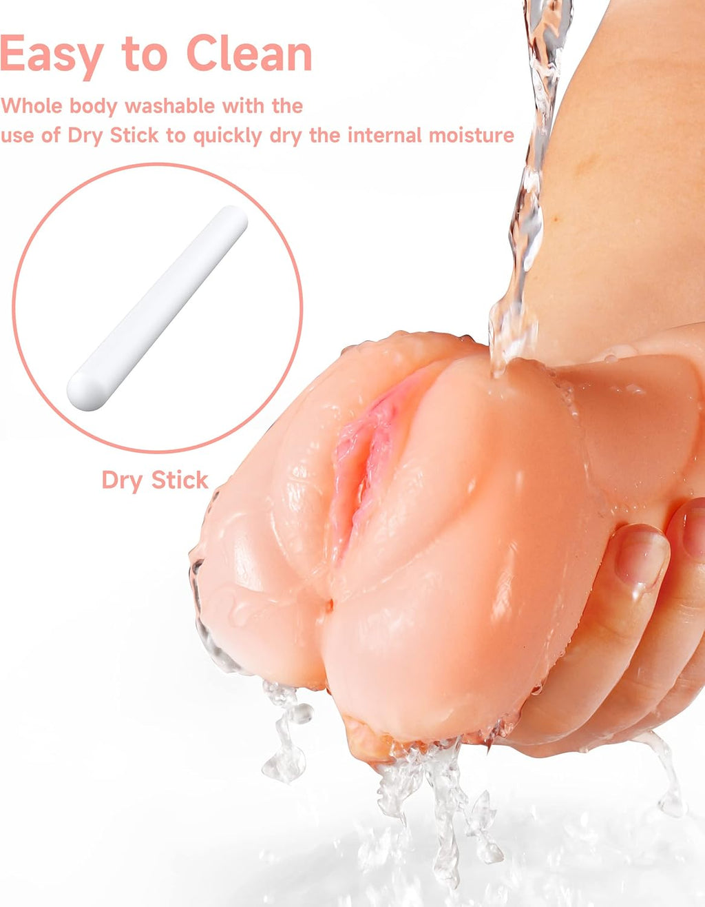 FleshGrip 3-in-1 RealFeel Pocket Pussy Masturbator