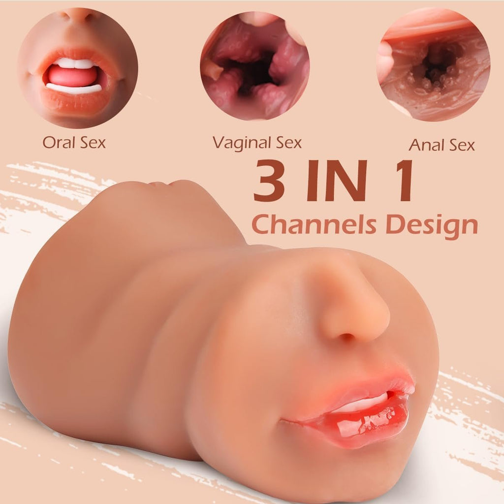 FleshTrio 3-Hole Pocket Pussy Stroker