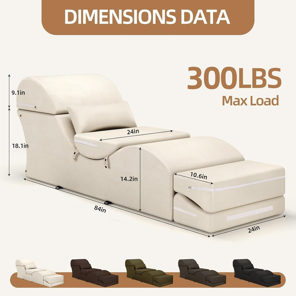 FlexBench Beige Sex Chaise Lounge