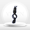 FlexBond Vibrating Cock Ring with Rabbit Clit Stimulator