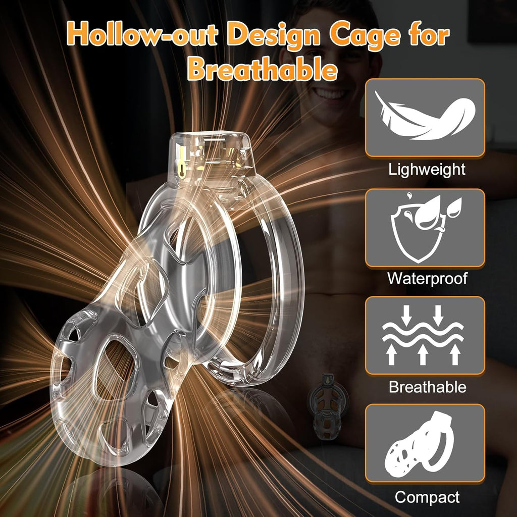 FlexCage Transparent Soft Chastity Cage