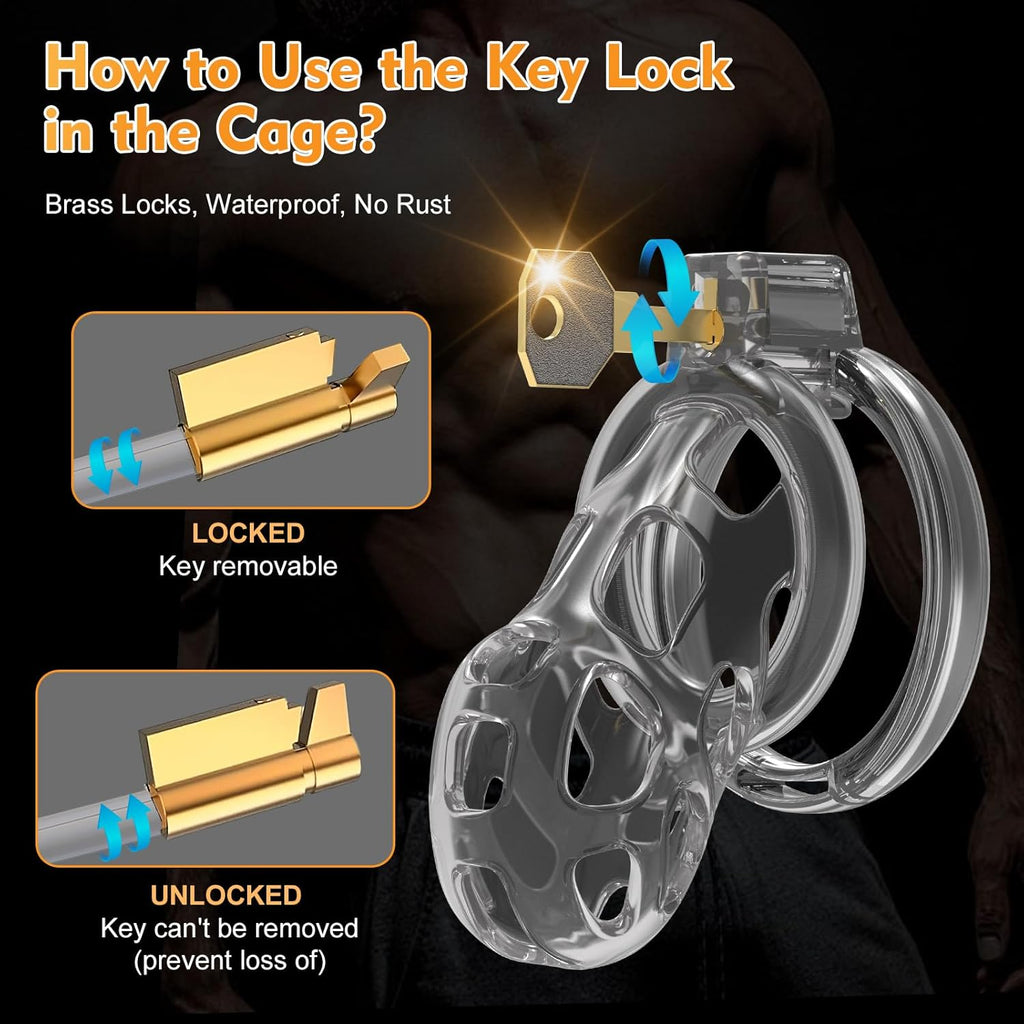 FlexCage Transparent Soft Chastity Cage