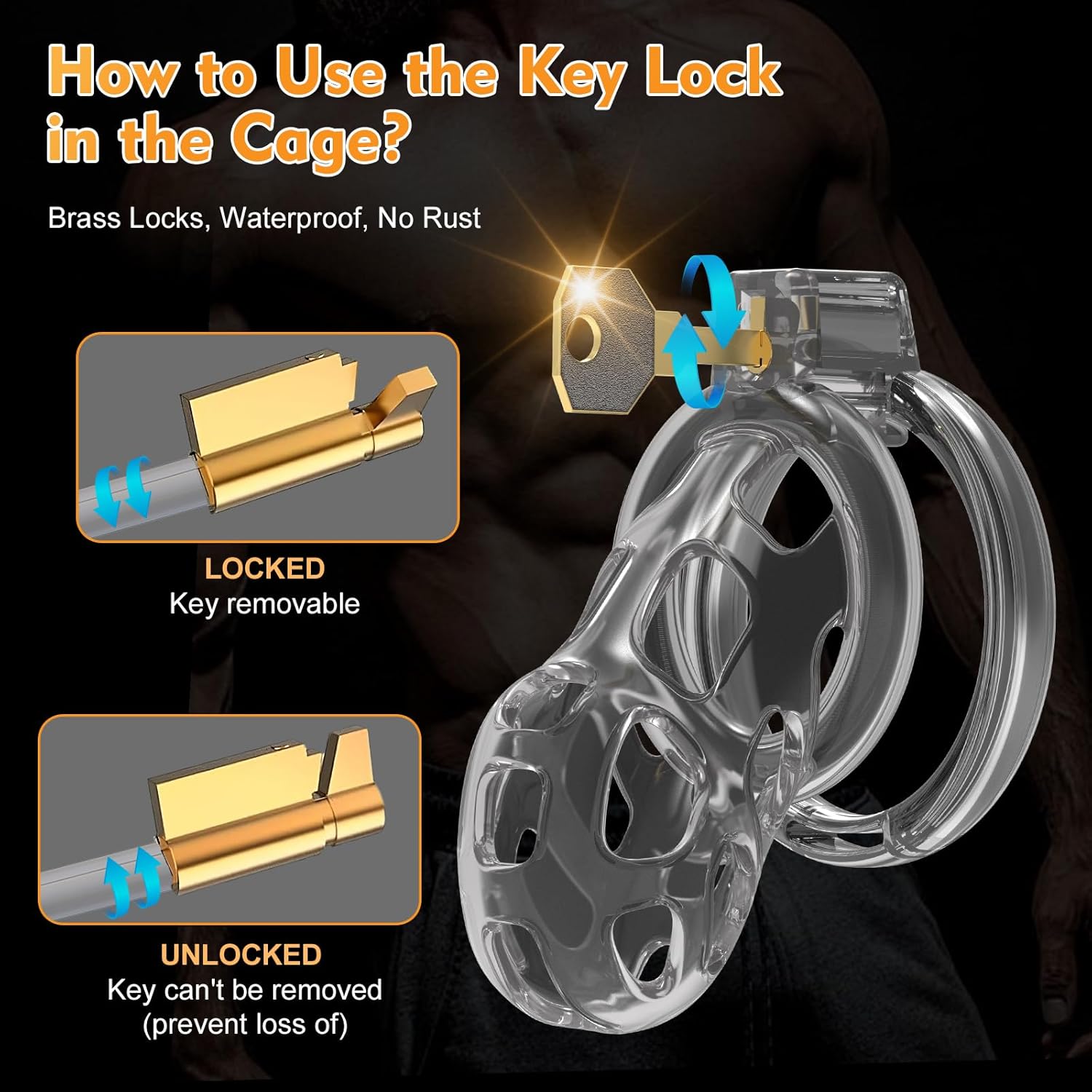 FlexCage Transparent Soft Chastity Cage