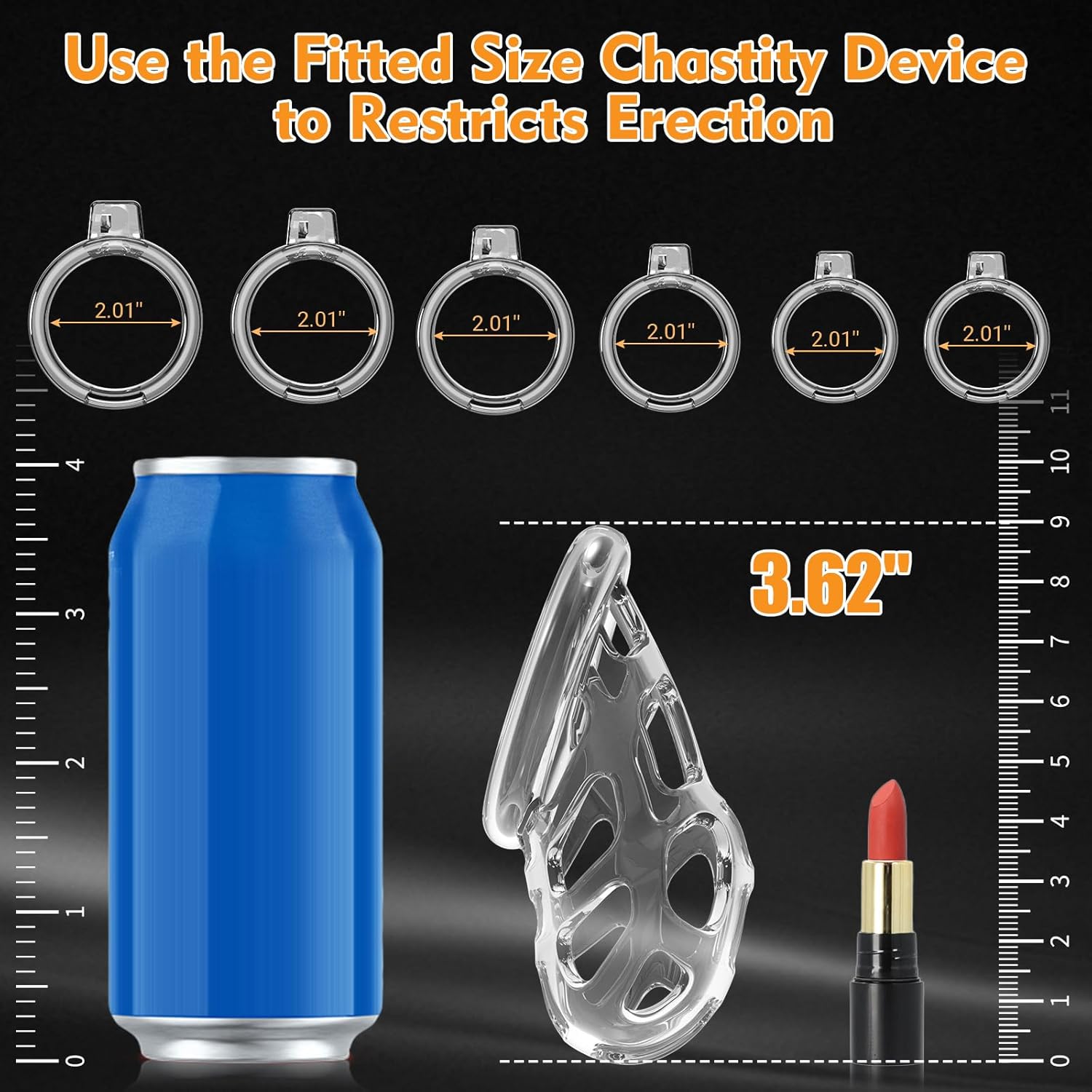 FlexCage Transparent Soft Chastity Cage
