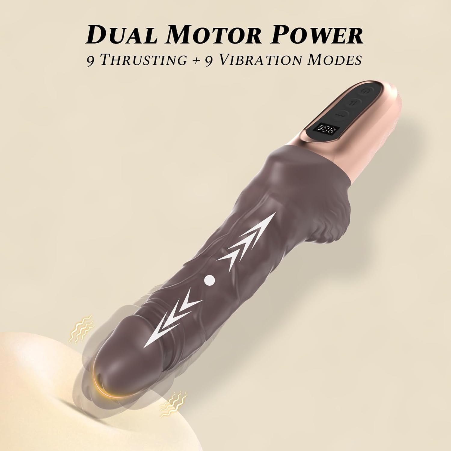 FlexDrive 9.8” Thrusting Vibrator Dildo