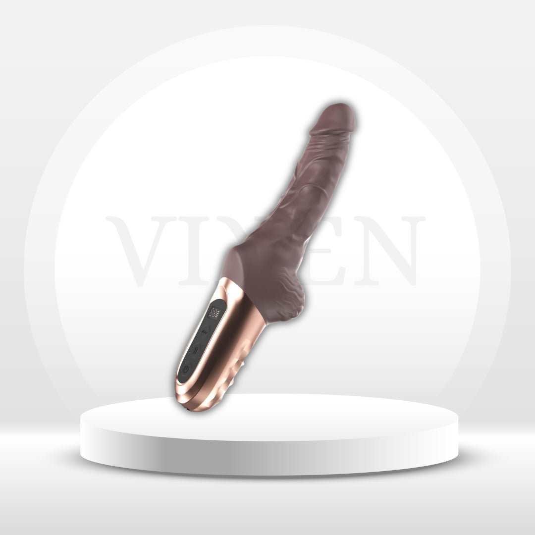 FlexDrive 9.8” Thrusting Vibrator Dildo