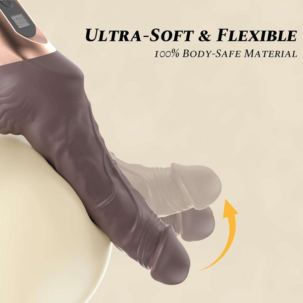 FlexDrive 9.8” Thrusting Vibrator Dildo