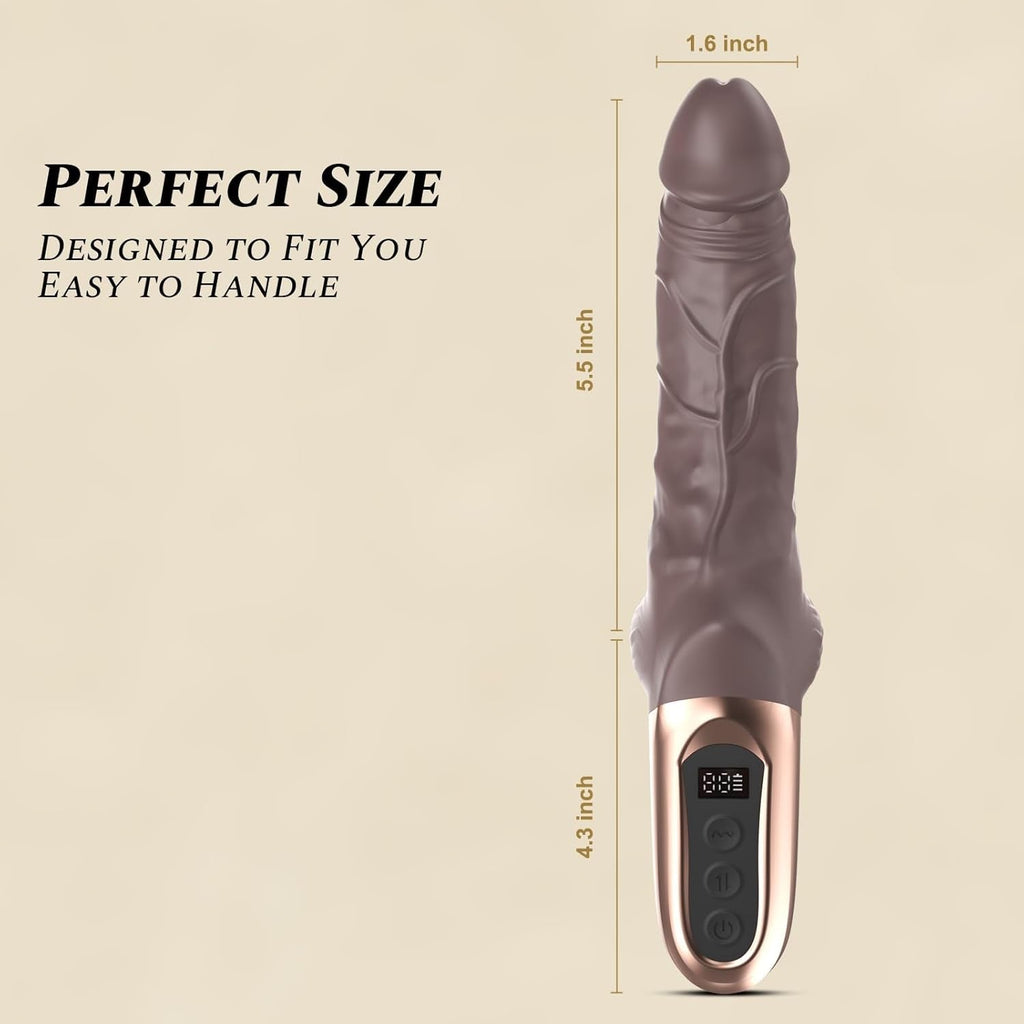 FlexDrive 9.8” Thrusting Vibrator Dildo