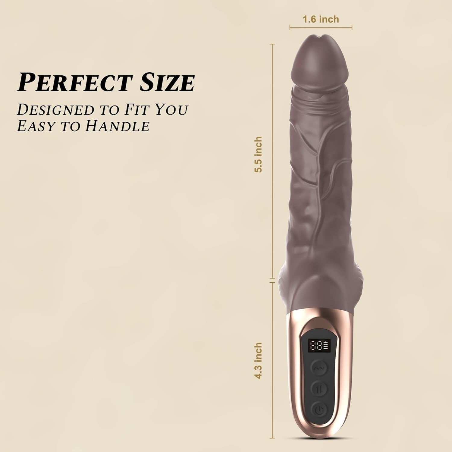 FlexDrive 9.8” Thrusting Vibrator Dildo