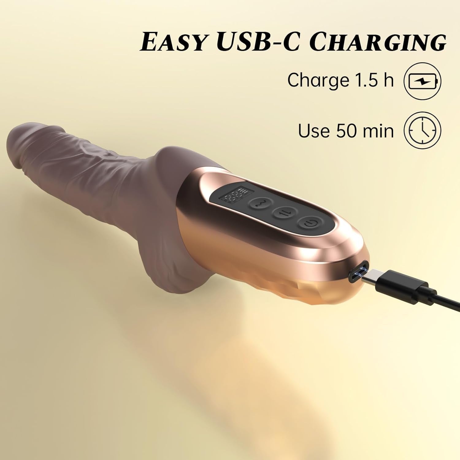 FlexDrive 9.8” Thrusting Vibrator Dildo