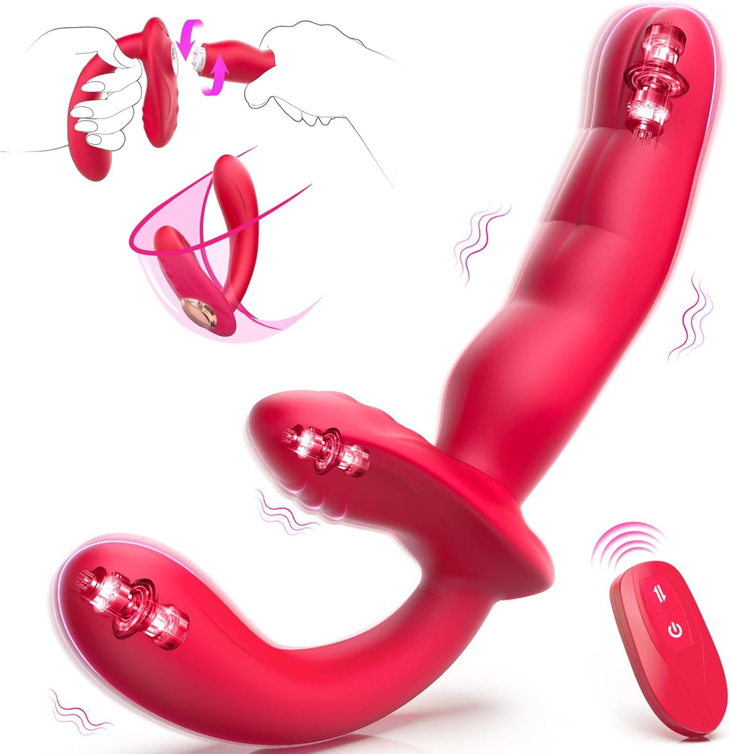 FlexDuo Wearable Strap-On Dual Ended Vibrator