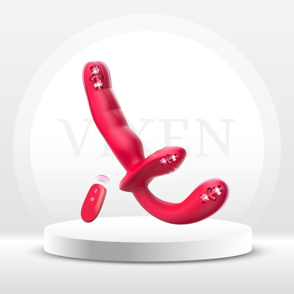 FlexDuo Wearable Strap-On Dual Ended Vibrator
