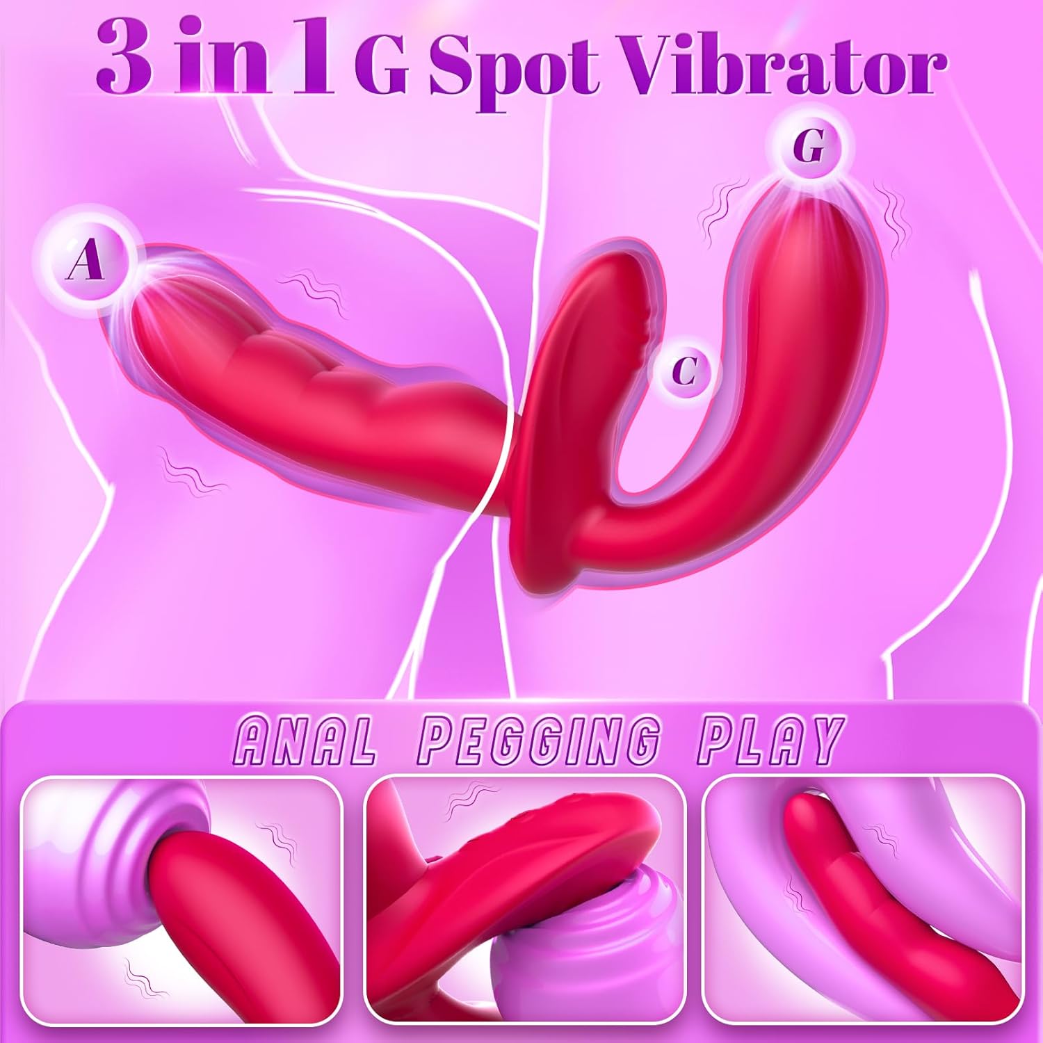 FlexDuo Wearable Strap-On Dual Ended Vibrator