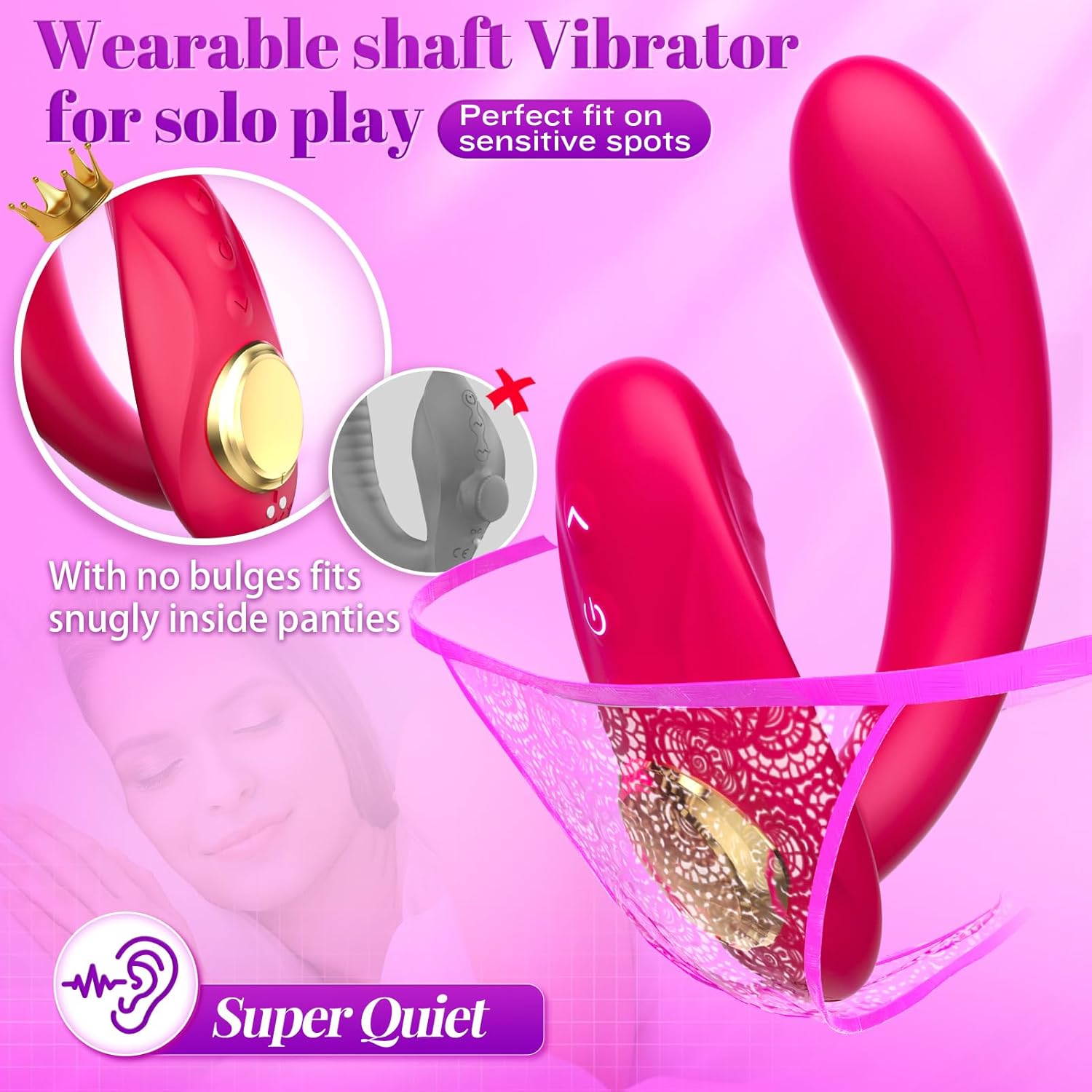 FlexDuo Wearable Strap-On Dual Ended Vibrator