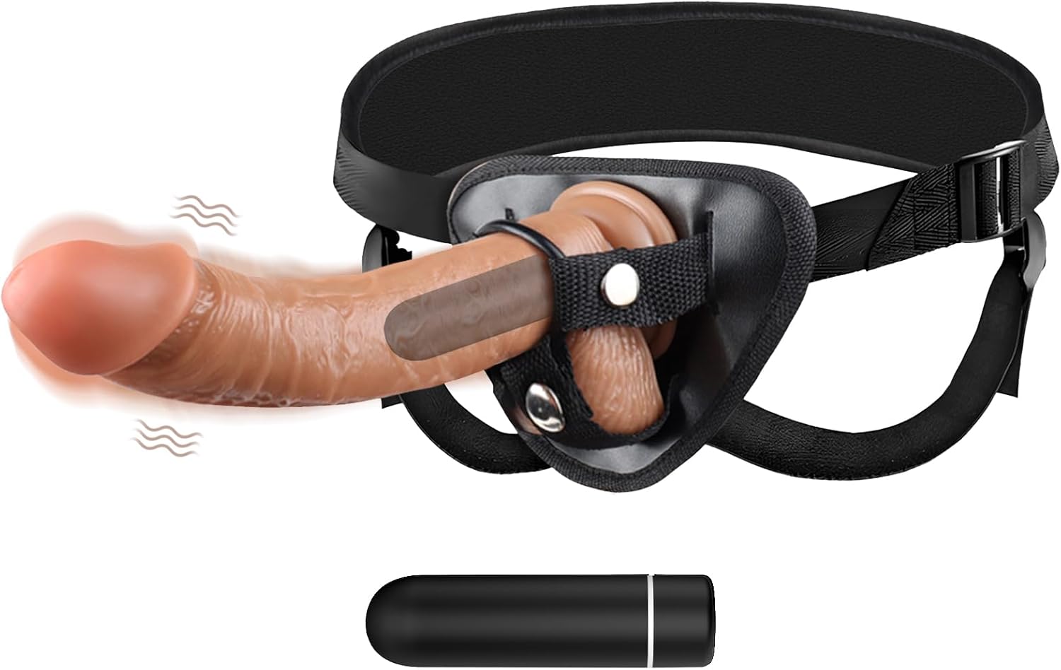 FlexFit Strap-On Vibrating Dildo
