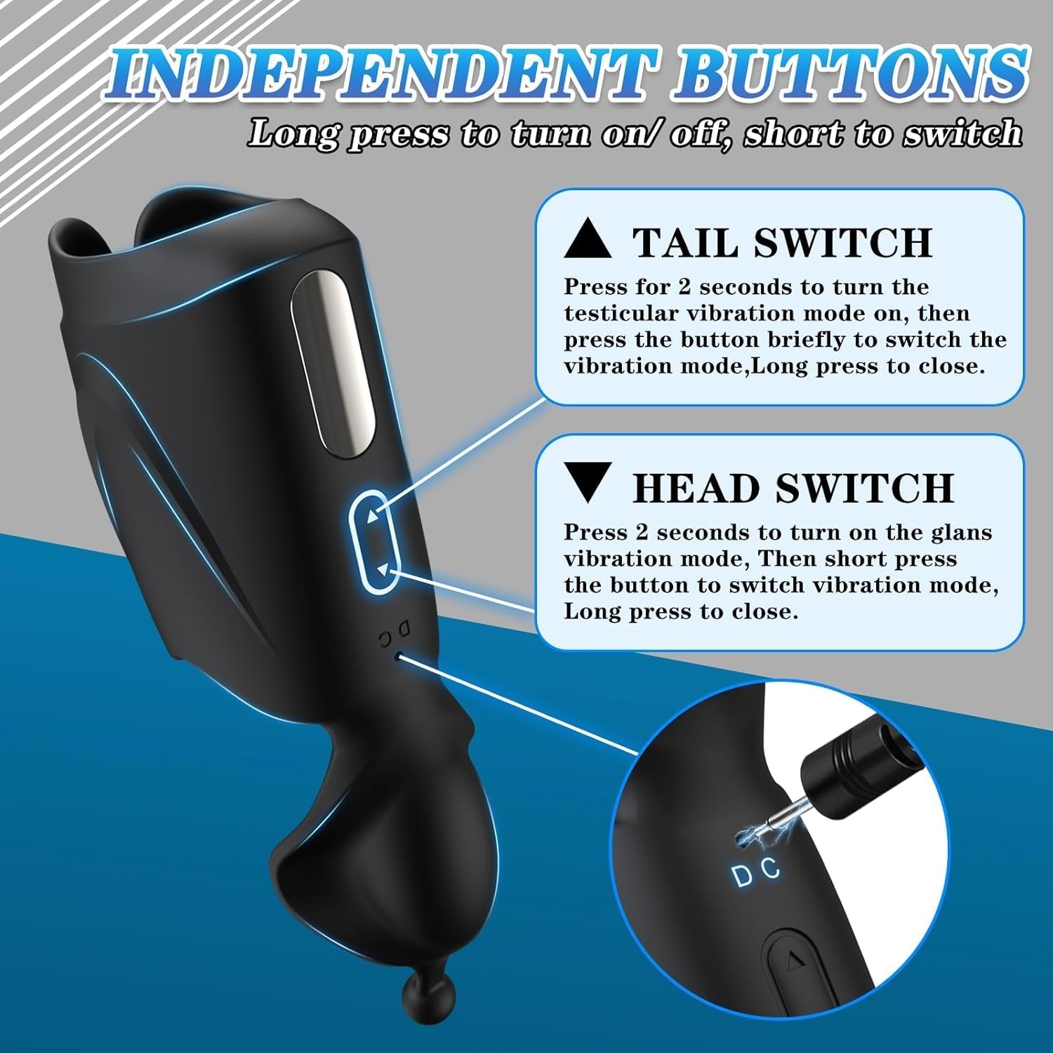 FlexGlide Male Trainer Vibrator Glans Stimulator