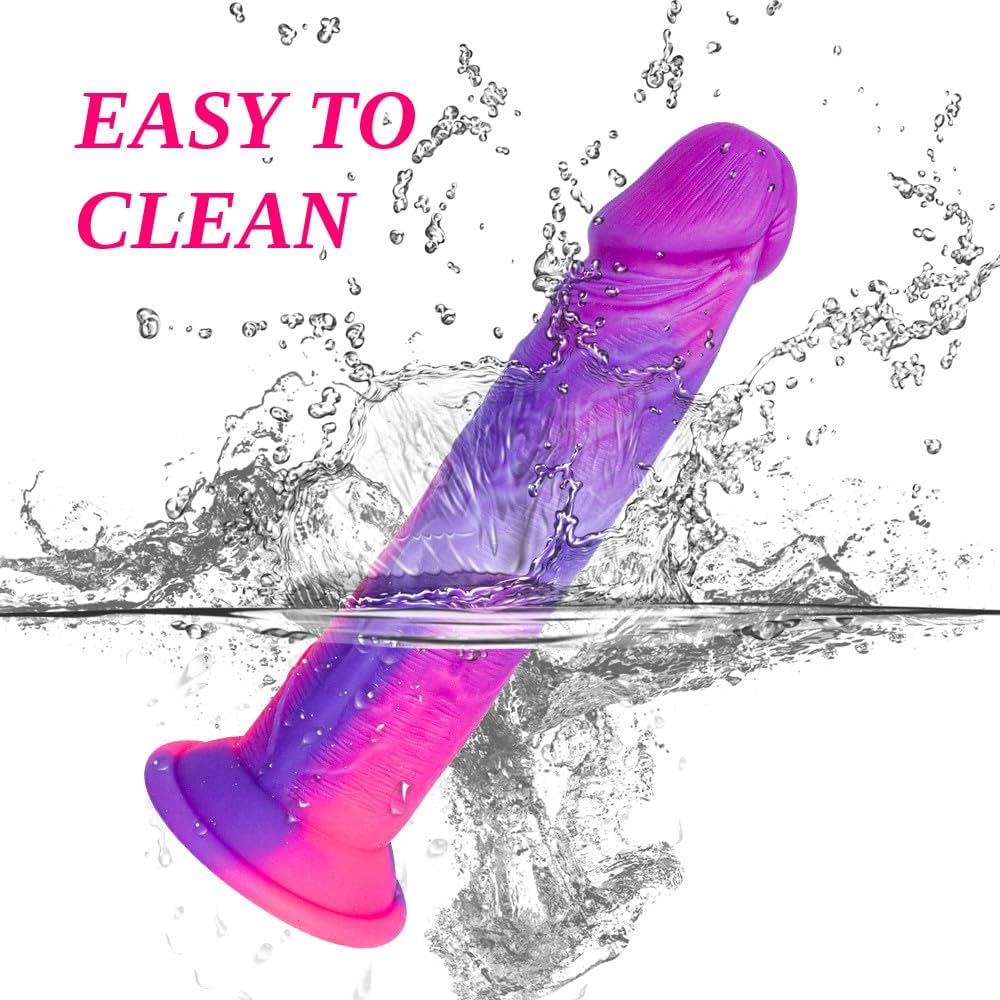FlexGlow 8.2" Liquid Silicone Dildo