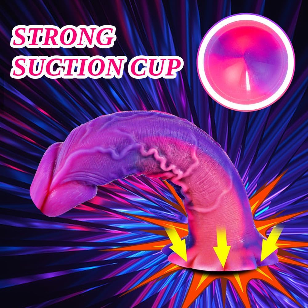 FlexGlow 8.2" Liquid Silicone Dildo