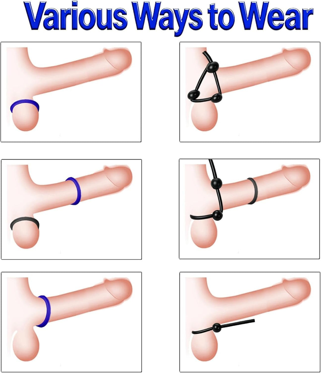 FlexLoop 9-Piece Adjustable Cock Ring Set