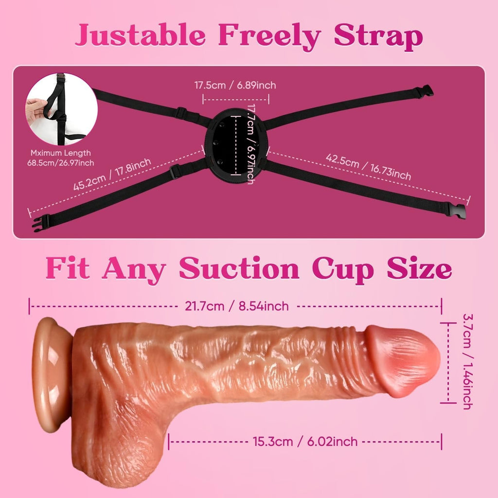 FlexMount Hands-Free Dildo Mount Saddle (Dildo Included)