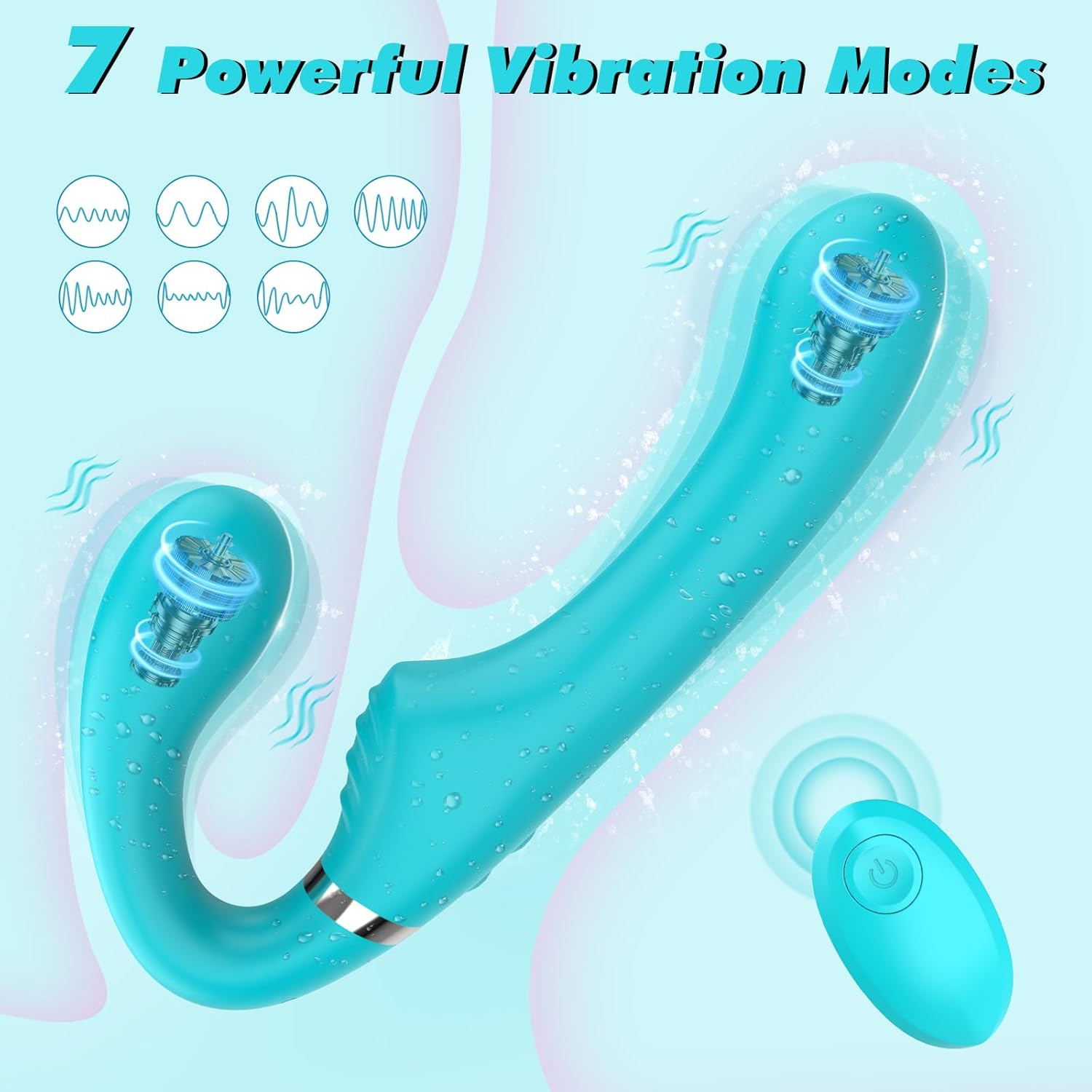 FlexPulse Dual Sided Strapless Strap-On Dildo