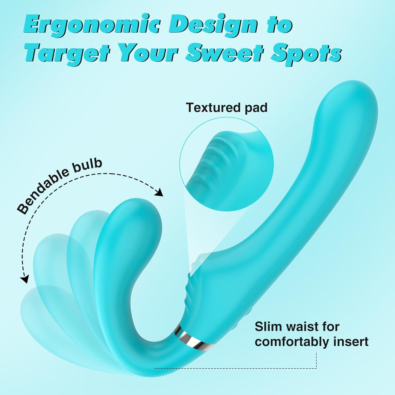 FlexPulse Dual Sided Strapless Strap-On Dildo