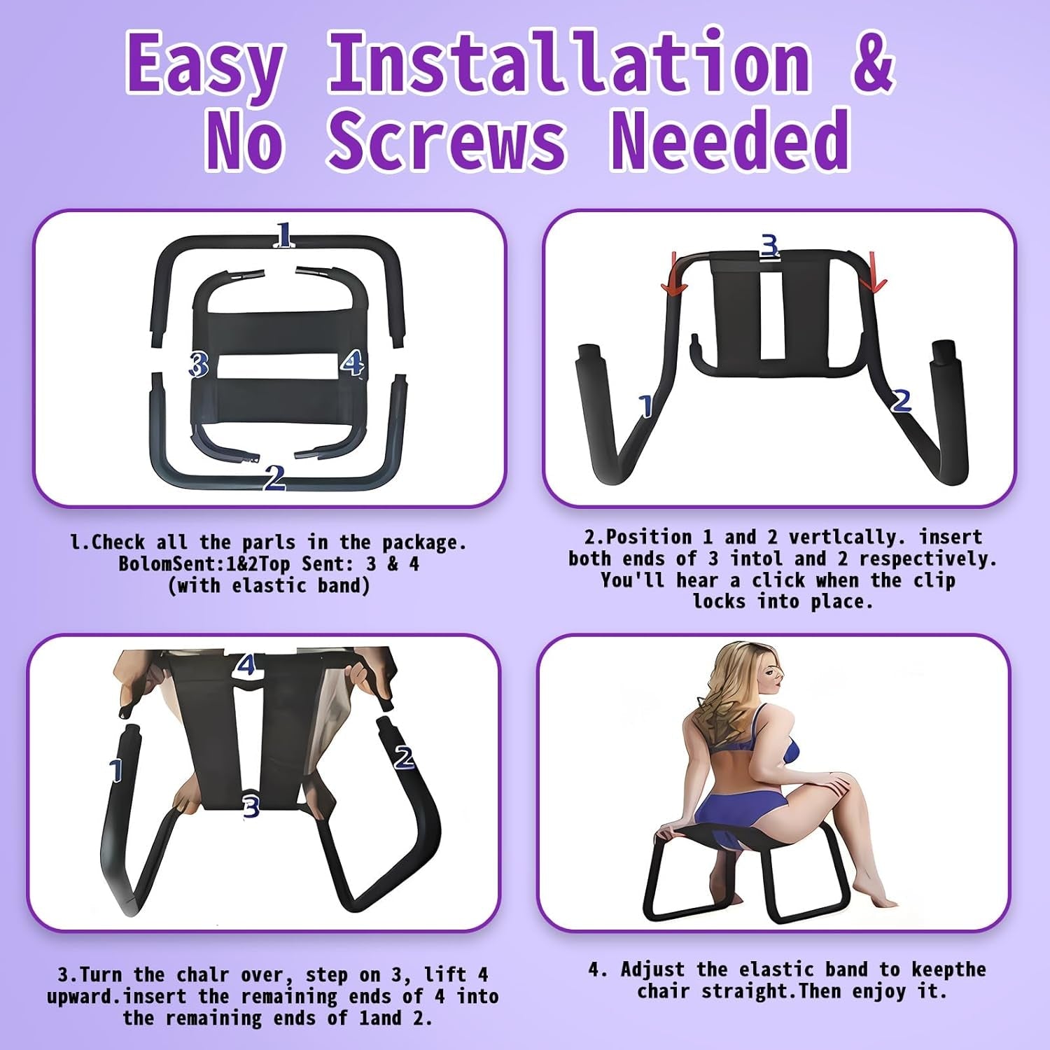 FlexRide Adjustable Bouncing Intimacy Sex Chair