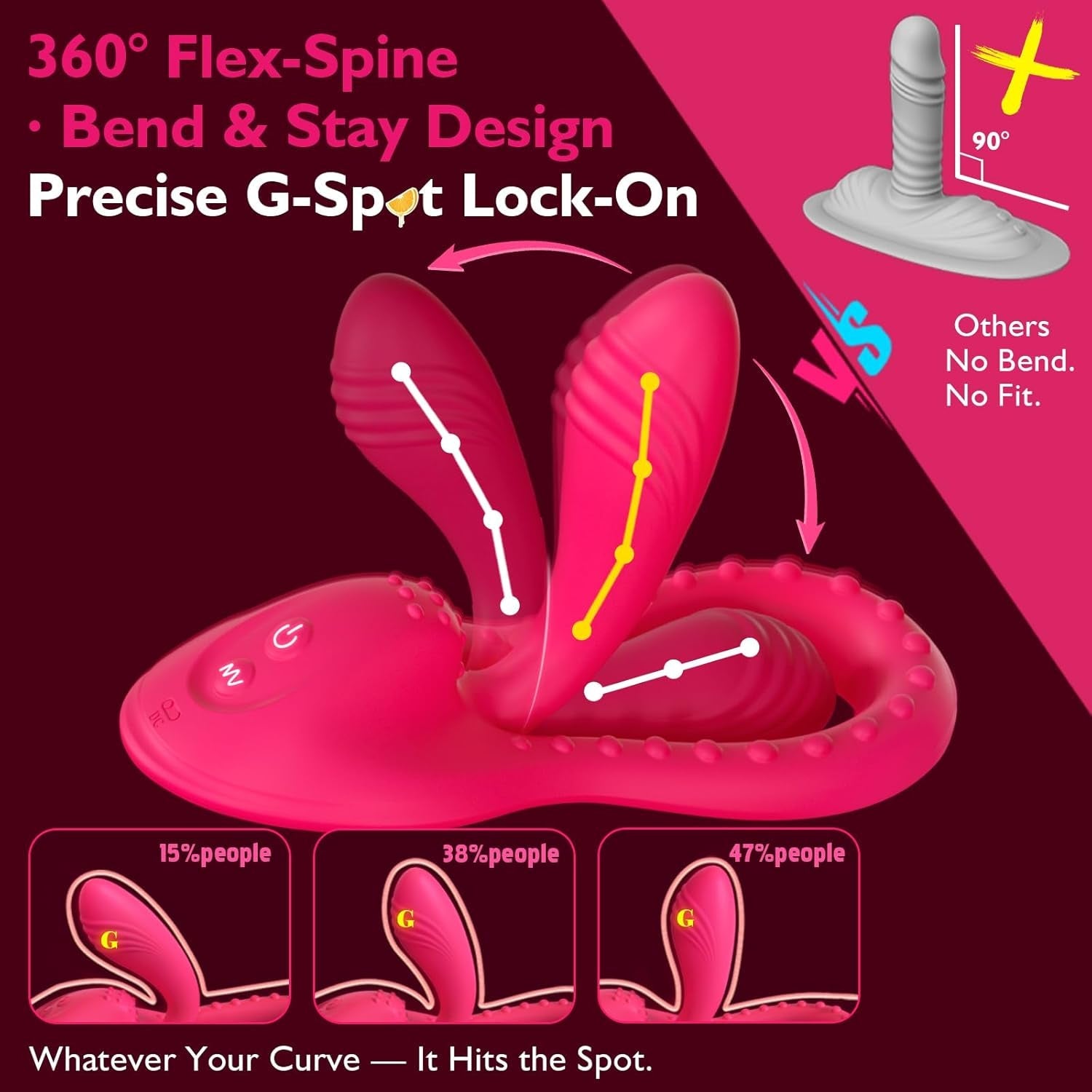 FlexSiren 360° Bendable Riding Dildo Vibrator