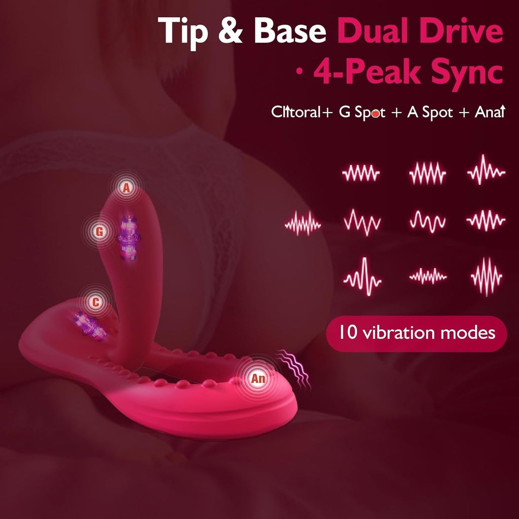 FlexSiren 360° Bendable Riding Dildo Vibrator