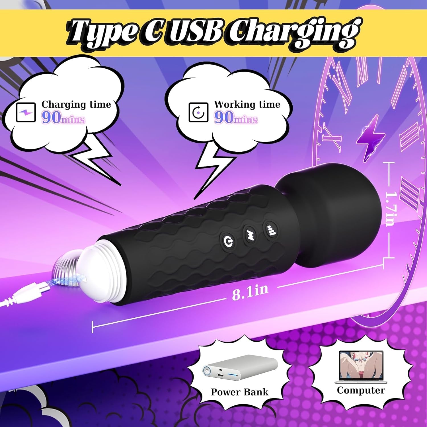 FlexVibe 20-Mode Wand Vibrator
