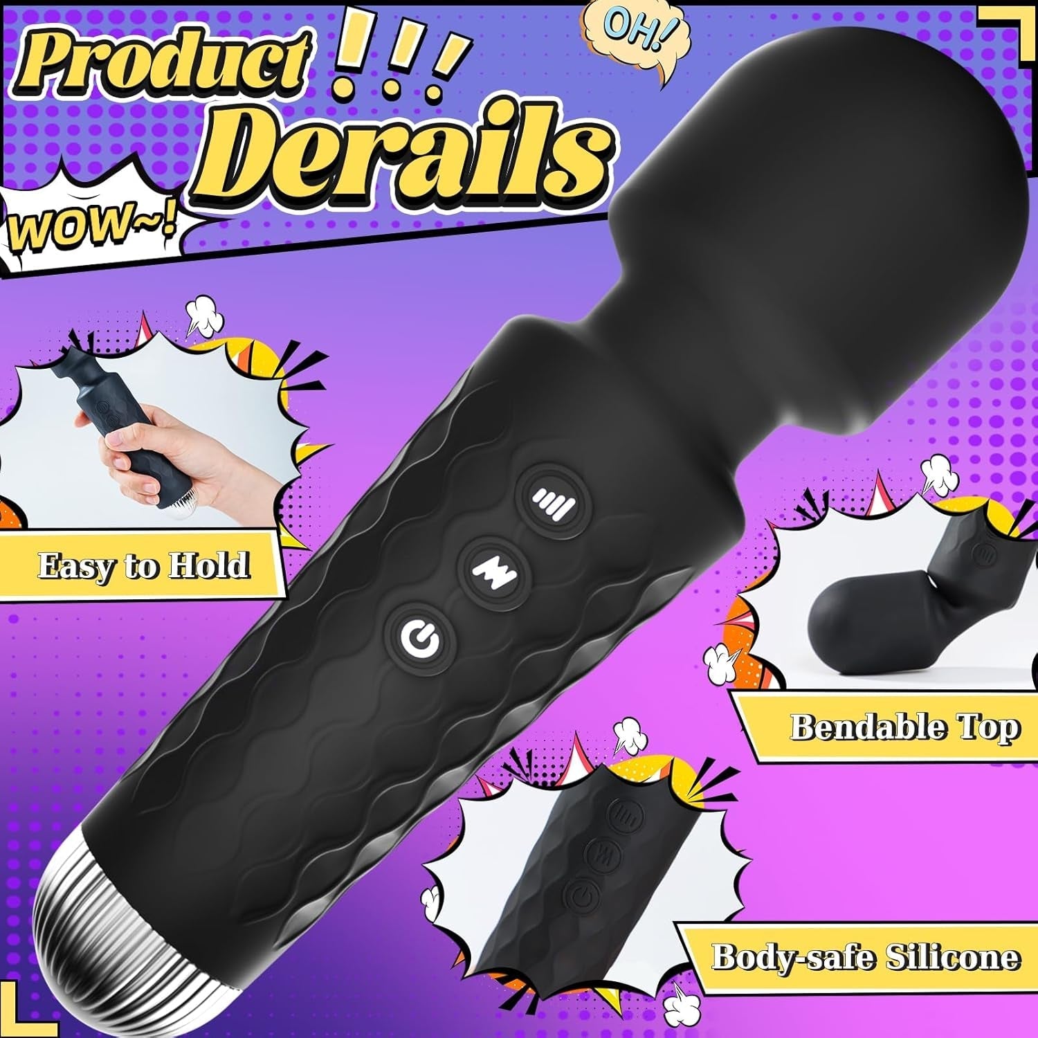 FlexVibe 20-Mode Wand Vibrator