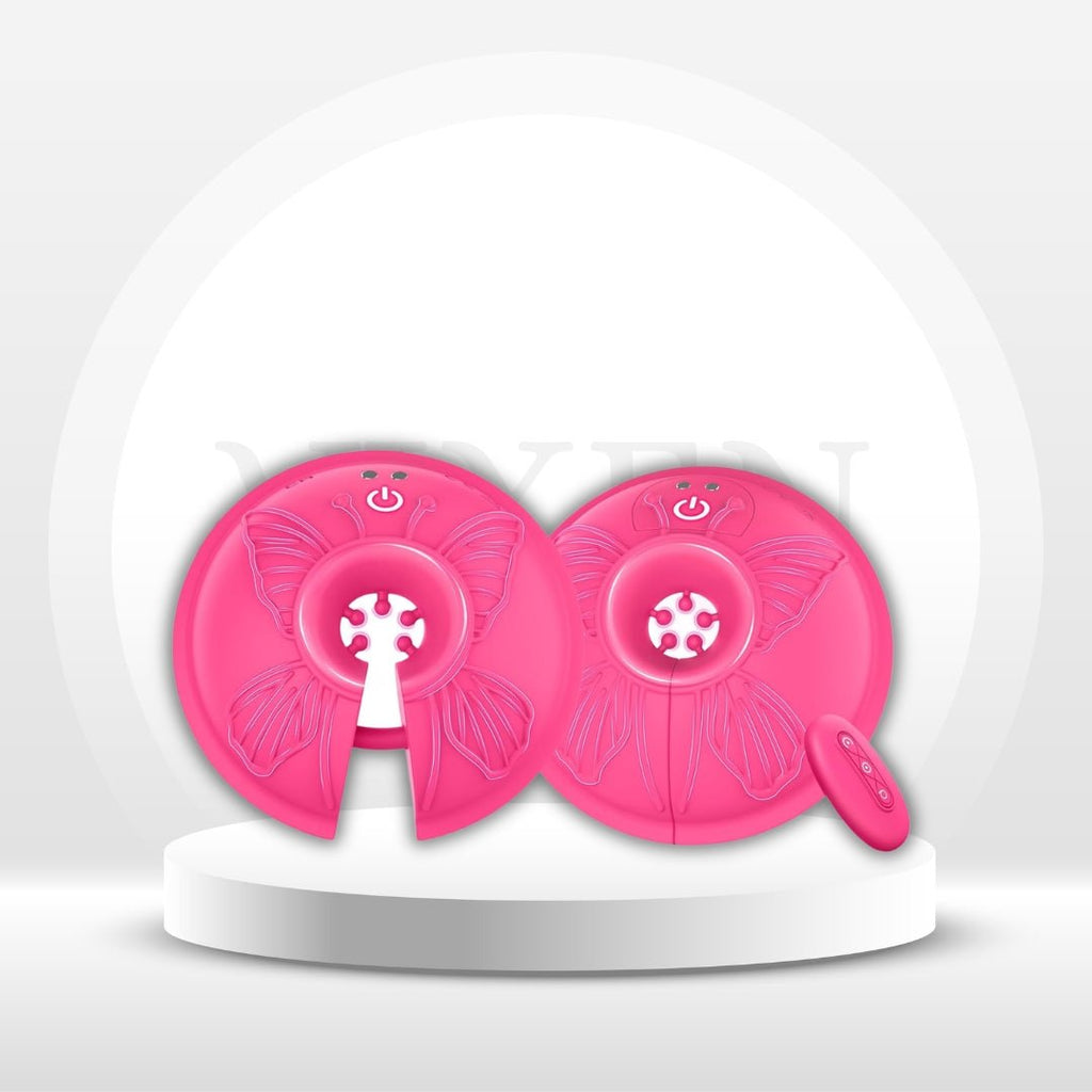 FlutterClamp Vibrating Nipple Clamps with App/Remote Control