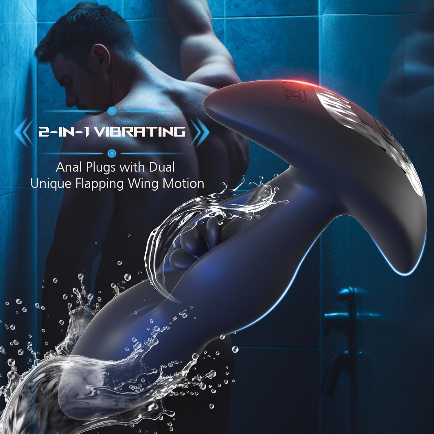 FlutterCore Flapping Prostate Massager & Anal Plug