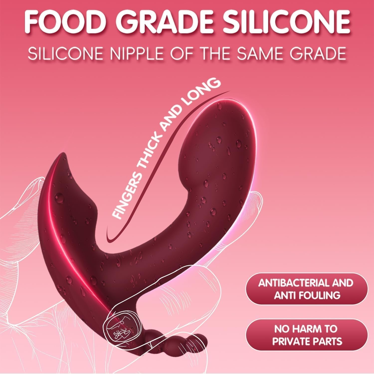 FlutterLink App Control Wearable Triple Stim Panty Vibrator