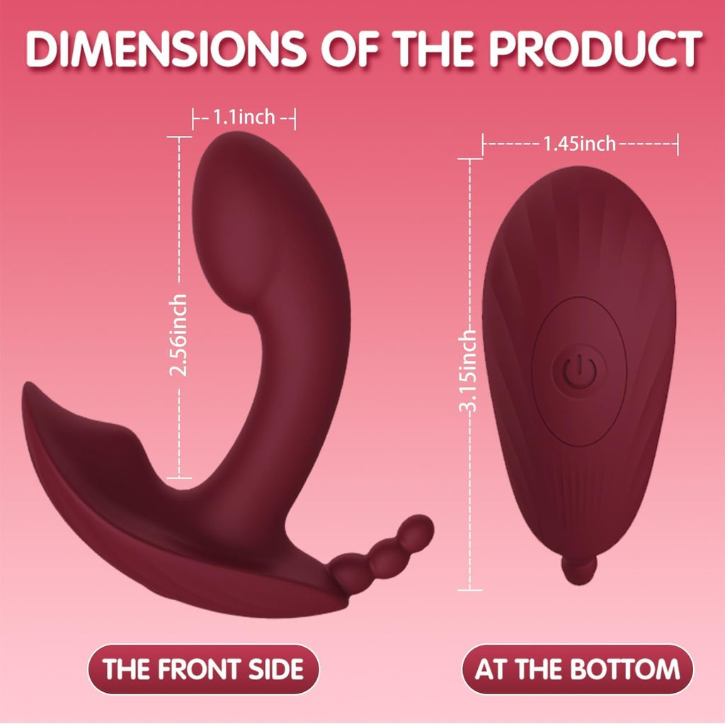FlutterLink App Control Wearable Triple Stim Panty Vibrator