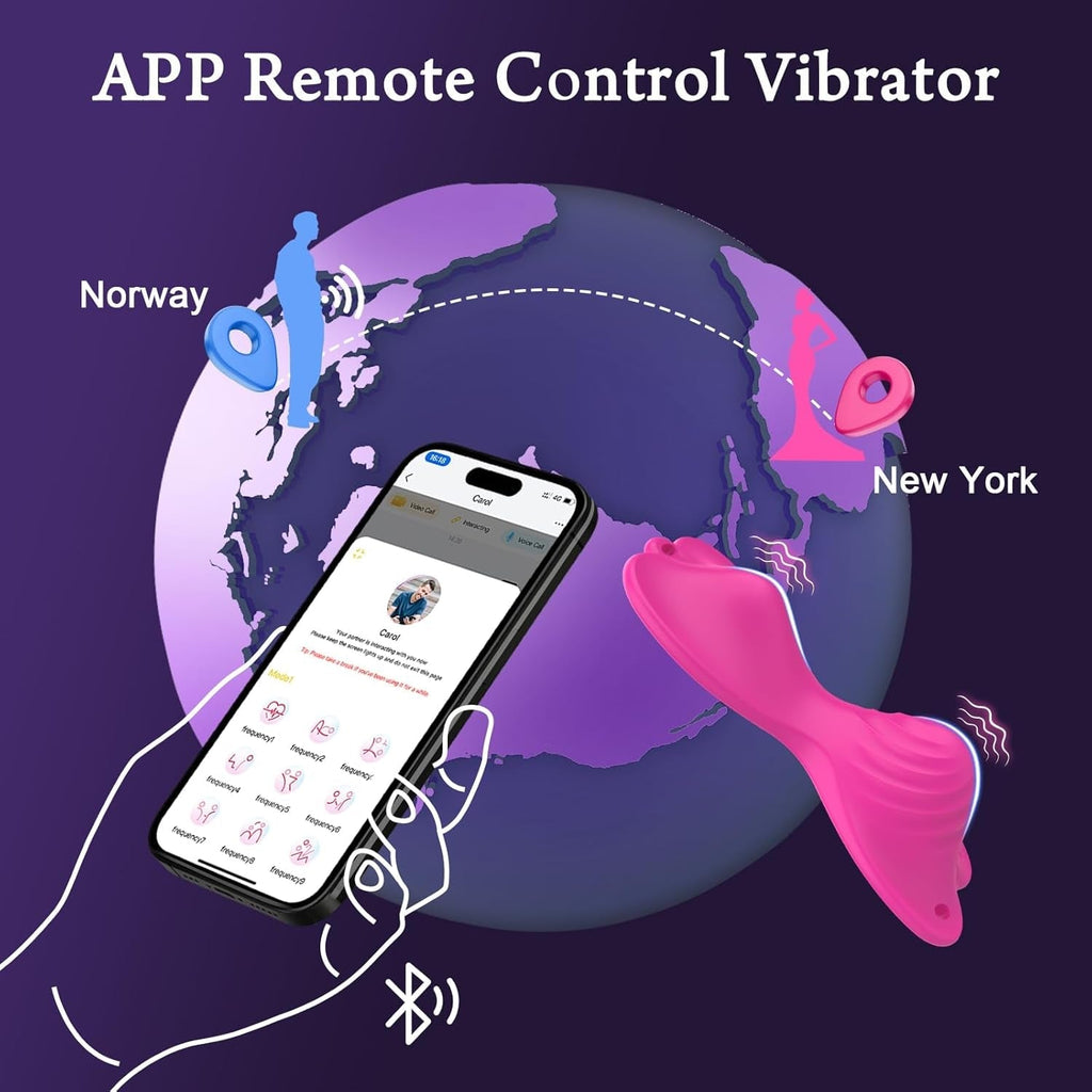 FlutterRide App Controlled Butterfly Ride-On Vibrator