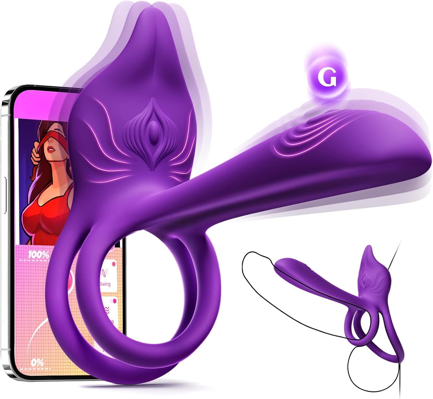FoxPulse Couples Vibrating Cock Ring