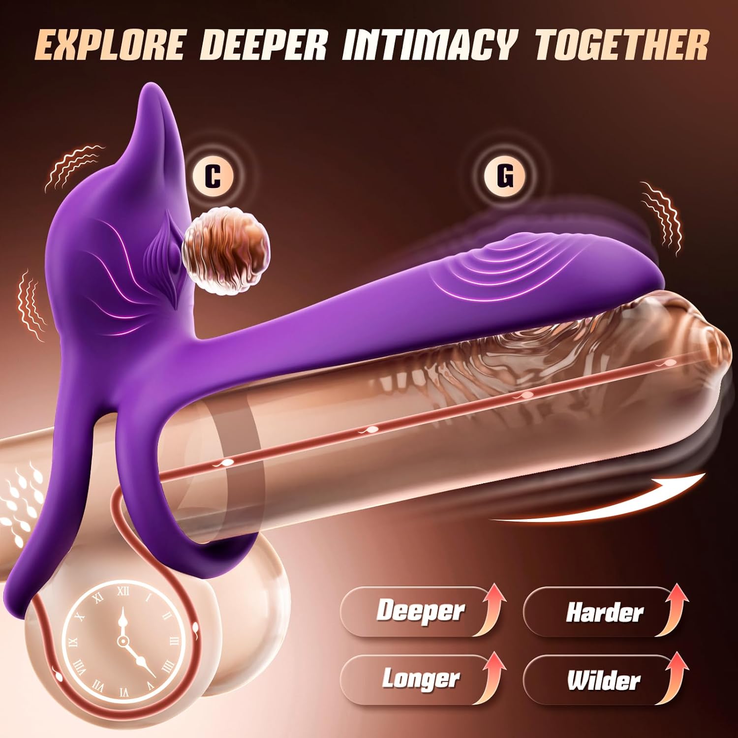 FoxPulse Couples Vibrating Cock Ring