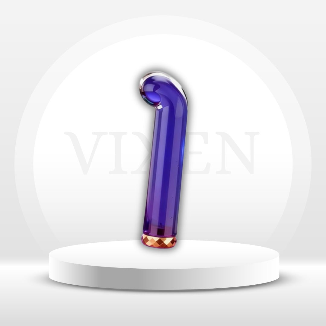 FrostedArc Curved Glass Bullet G-Spot Vibrator