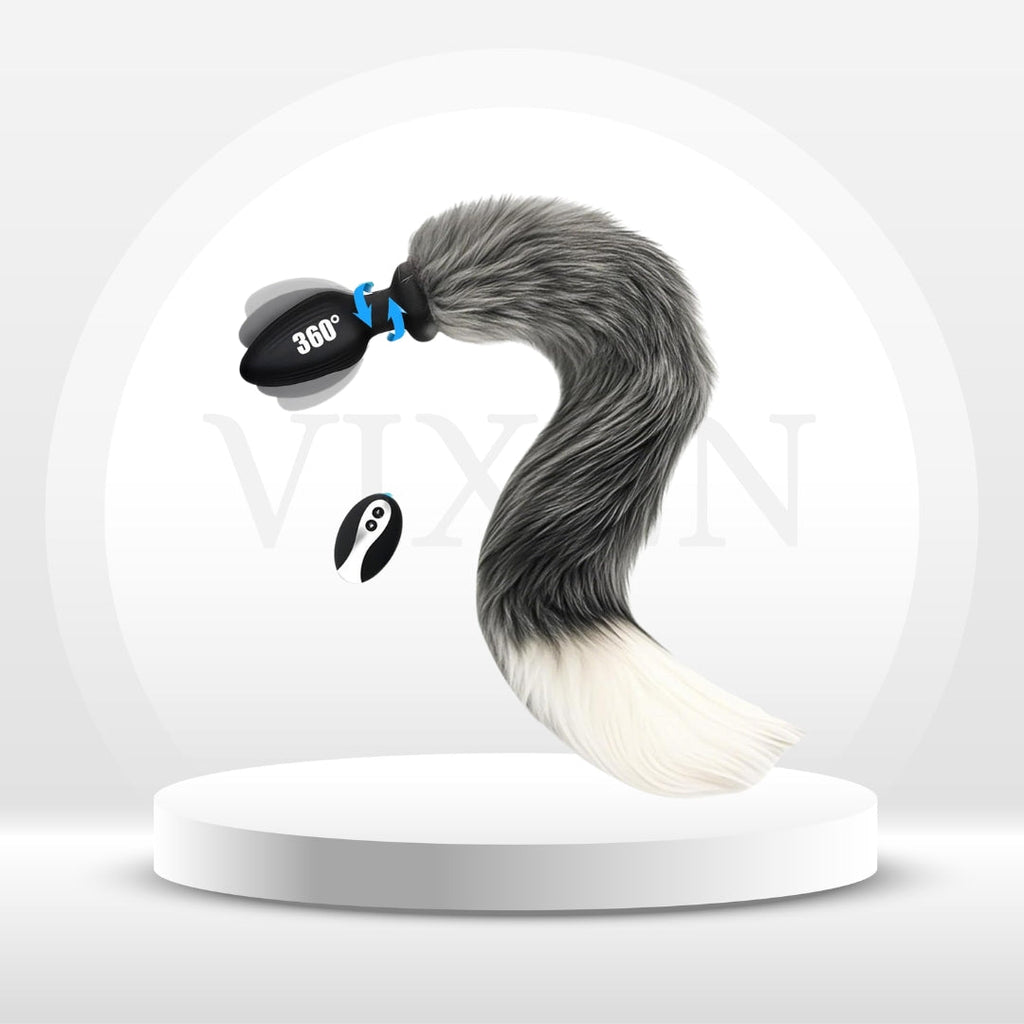FrostTail Fox Tail Vibrating Butt Plug