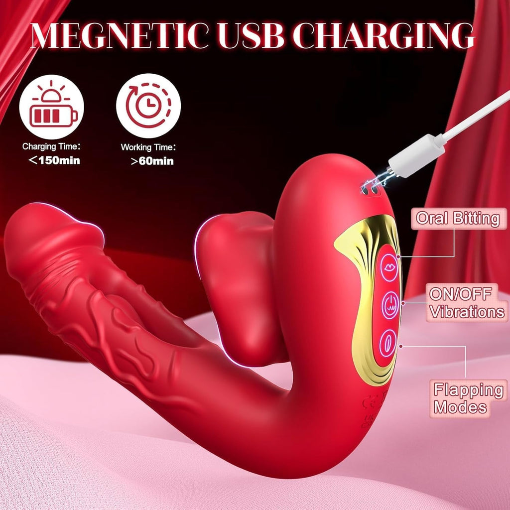 OmniLuxe 4-in-1 G-Spot Vibrator | Lick, Suction & Tap