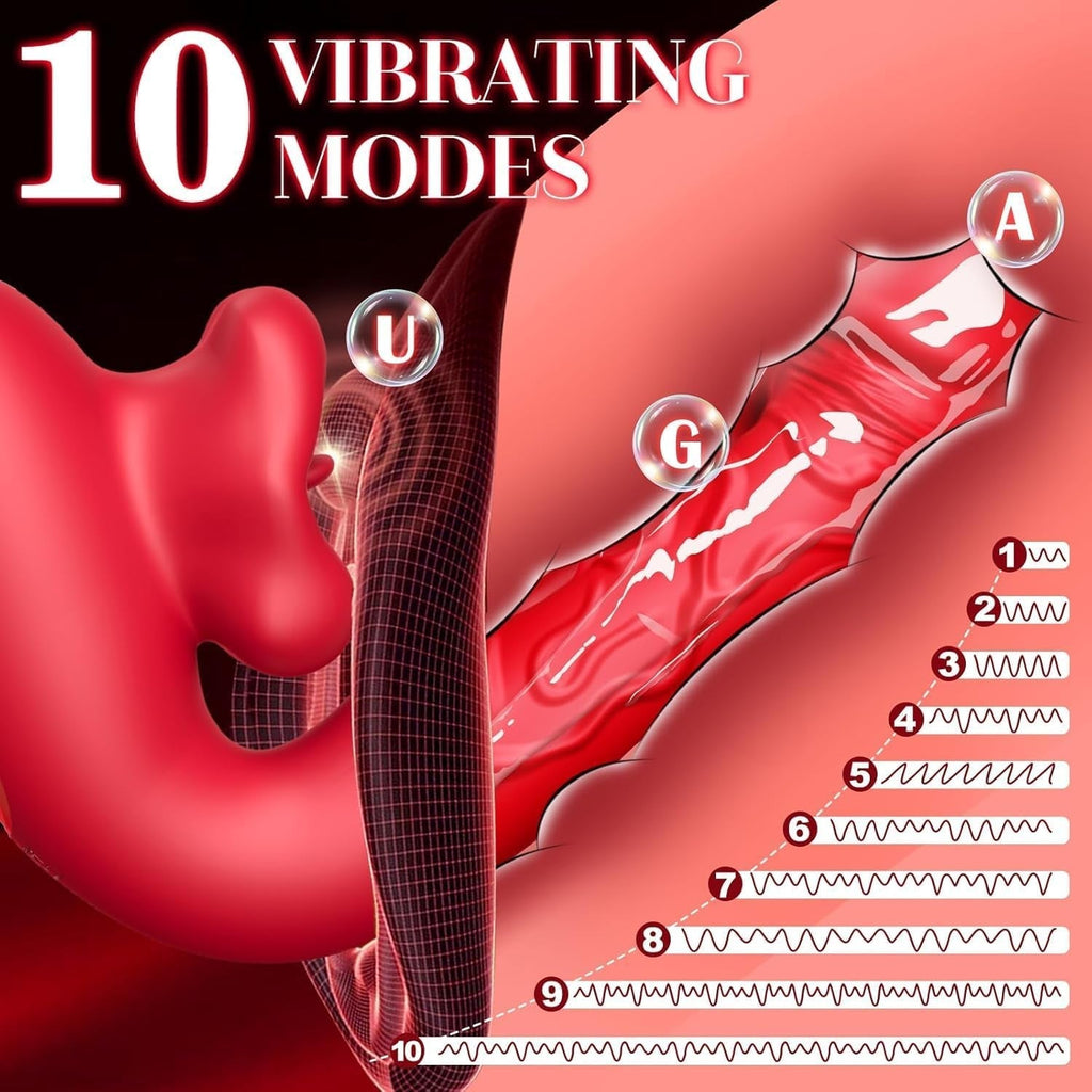 OmniLuxe 4-in-1 G-Spot Vibrator | Lick, Suction & Tap