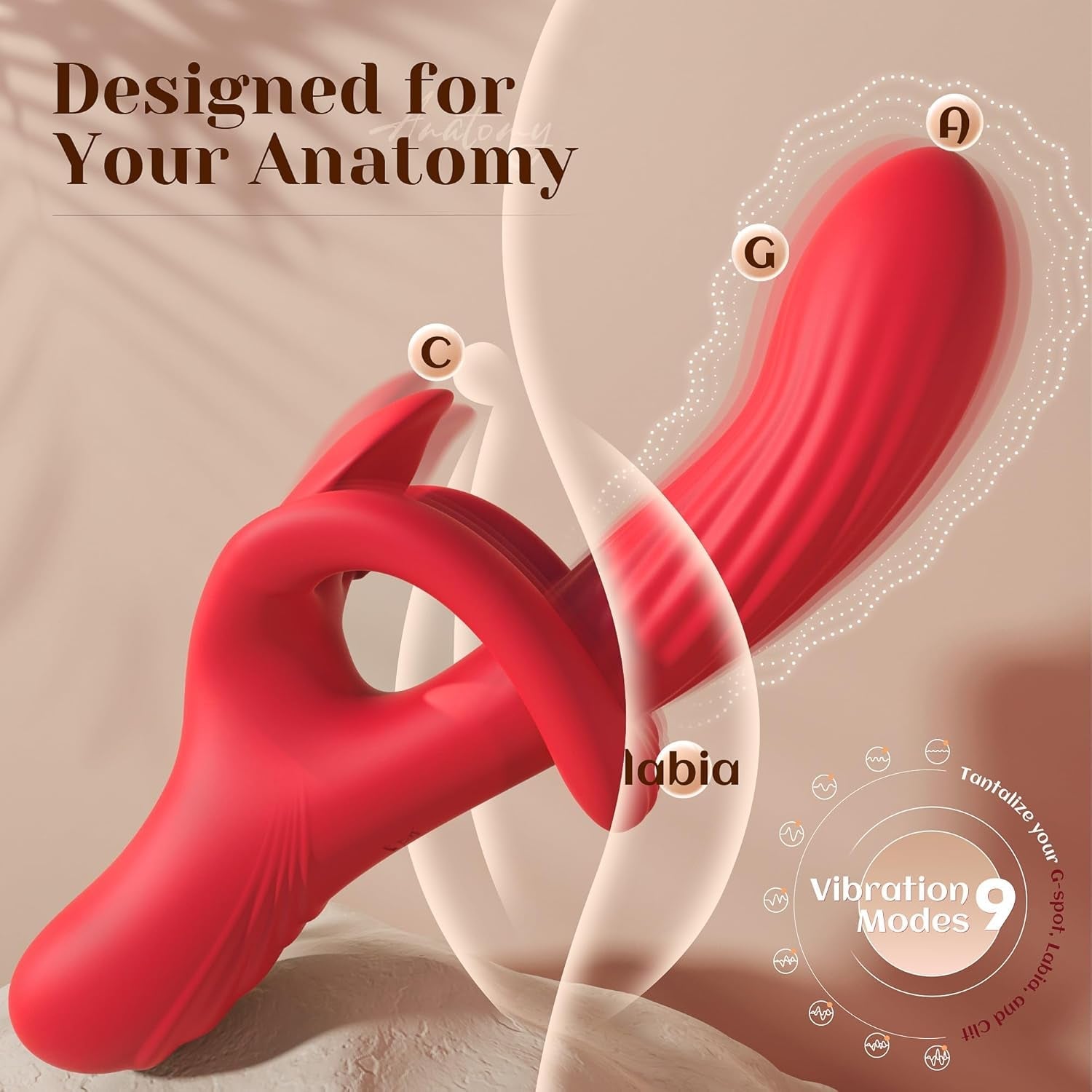 OrbiLuxe 360° Rotating 3-in-1 G-Spot Rabbit