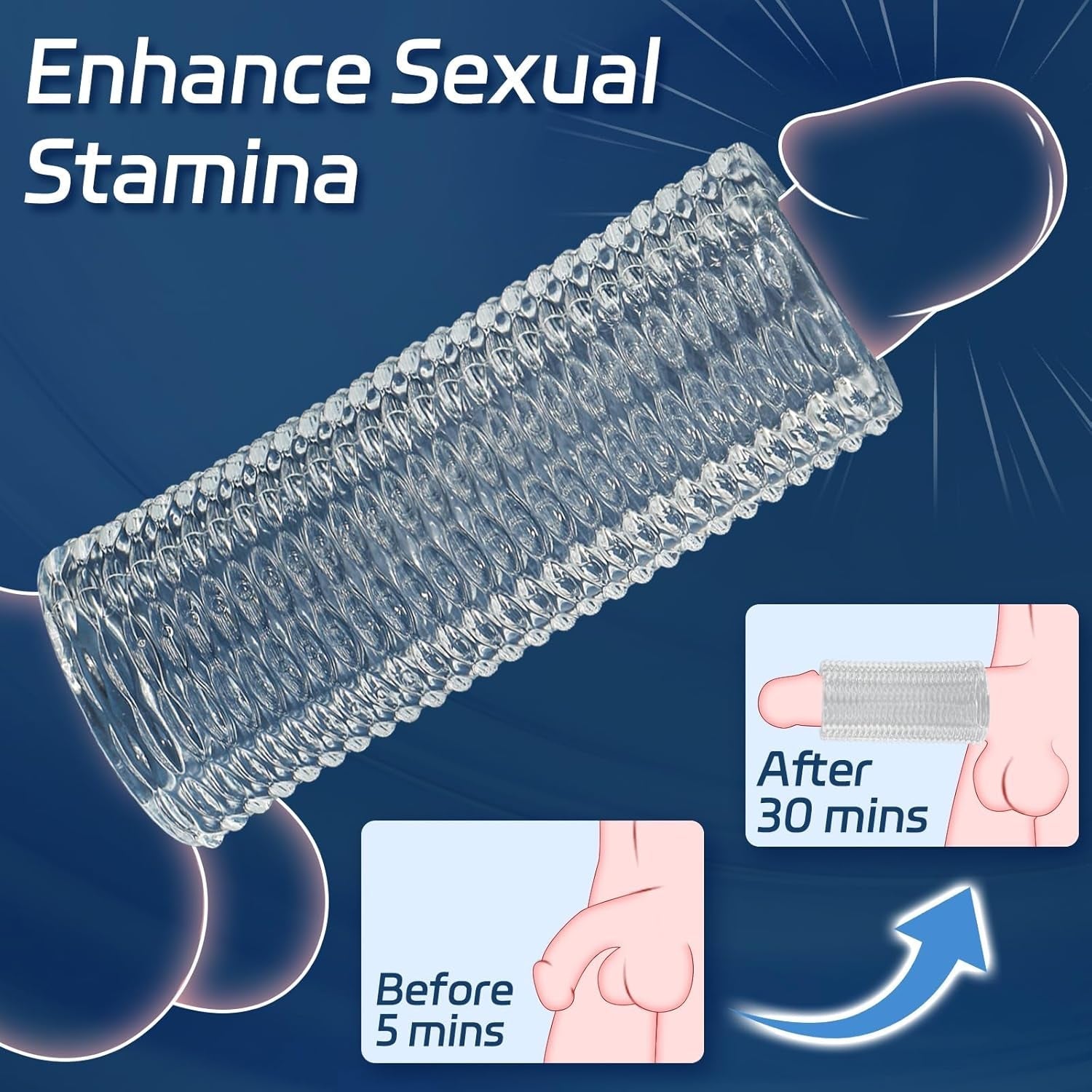 GirthForge Trim-to-Fit Penis Girth Enhancer Sleeve