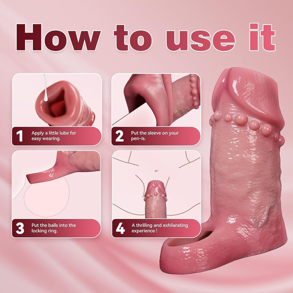 GirthGlide Silicone Penis Sleeve Extender