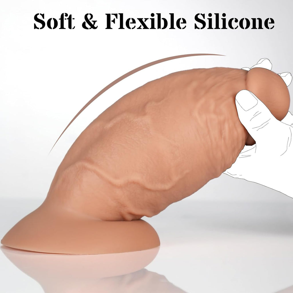 GirthMonarch 7.5" Extra Thick Dildo with Suction Base
