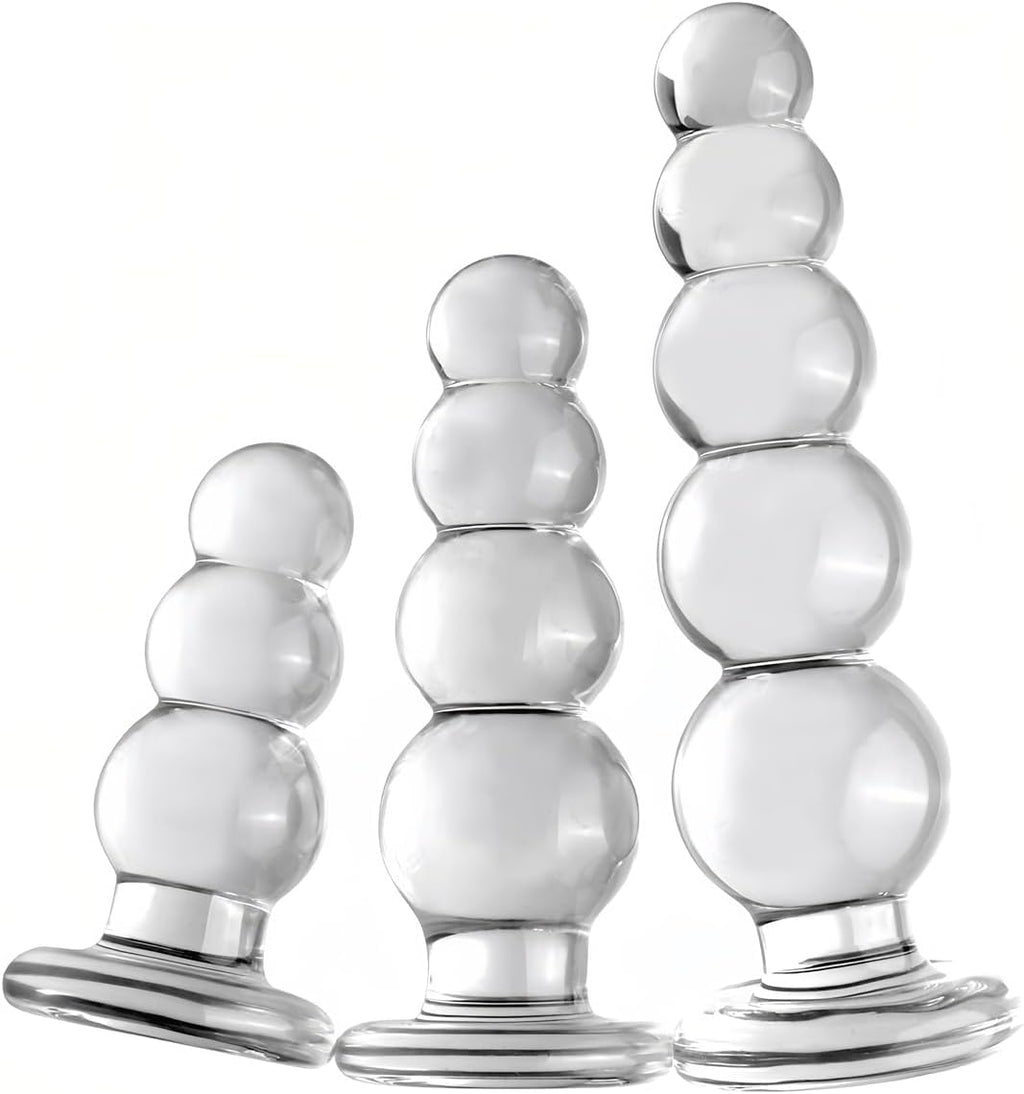 GlideBeads Glass Anal Plug